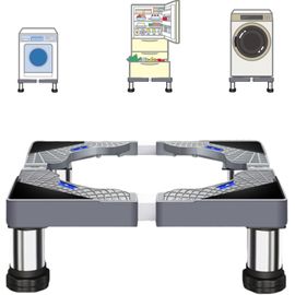 Support De Machine À Laver - Socle Pour Réfrigérateur, Sèche-Linge Et Congélateur - Charge Ours : 150 Kg - Hauteur Réglable (40-60 Cm, 13-16 Cm)