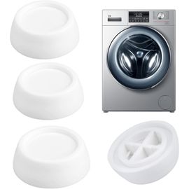 4 Pièces Anti Vibration Machine A Laver,Patins Anti Vibration– Amortisseurs Antivibration – Support Machine à Laver Sèche-Linge Universel
