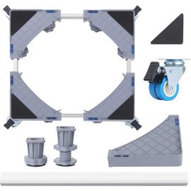 Support Pour Machine À Laver - Support Réglable Pour Sèche-Linge Avec 4 Pieds Robustes Augmentation De La Hauteur 18Cm/7Inch Charge Maximale 400Kg Support Pour Machine À Laver