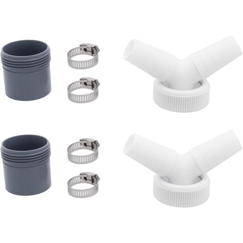 SUBZONAL-Adaptateur de Vidange pour Machine à Laver 2 Pièces Double Connexion en Y pour Connecteur D'entrée 18-24 Mm Et Tuyau de Sortie 40 Mm