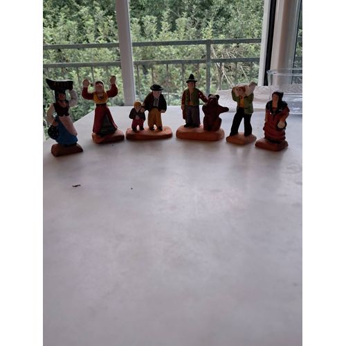 Lot De 6 Santons De 7cm