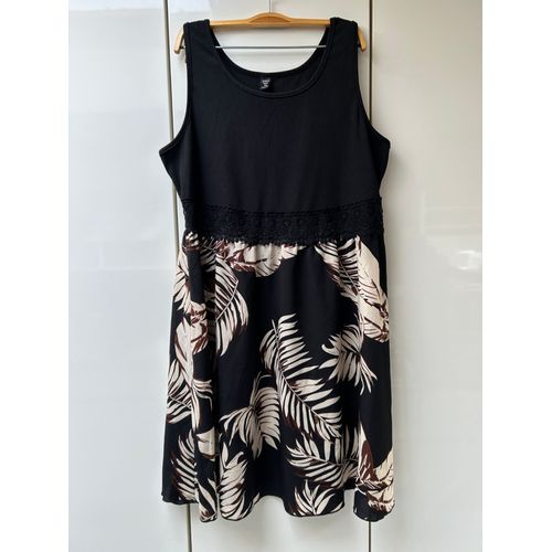 Robe Noire Fougères Shein Curve - Taille 2xl