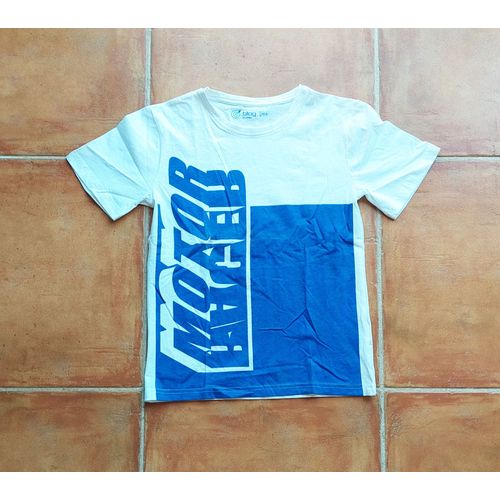 T-Shirt Garçon 10 Ans Marque Gémo Avec Logo Motor Racer