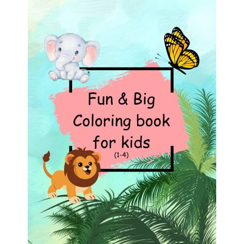 Fun & Big Coloring Book For Kids, Preschool Coloring Book
