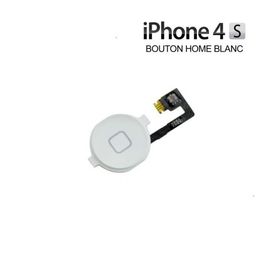 Bouton Blanc + Nappe Bouton Home Pour Iphone 4s