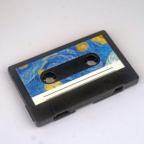Clé USB 32 Go en forme de cassette-Design ciel étoilé-Design rétro-Cadeau pour les amateurs de musique