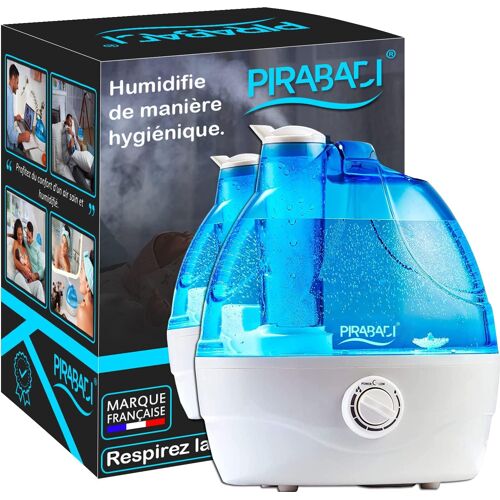 Humidificateur D'Air Frais (Réservoir D'Eau De 2,2 L) | Humidificateur A Ultrasons Silencieux Et Réglable | Pour Chambre Ou Grande Pièce | Réglable A 360° | Arrêt Automatique | Marque Française