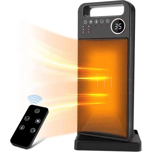 Chauffage D'Appoint Salle De Bain, Chauffage Soufflant 2000W, Chauffage Électrique En Céramique Radiateur, Radiateur Soufflant Avec 3 Niveaux De Chauffage, Chaud Et Froid, Fonction Minuterie[Z408]