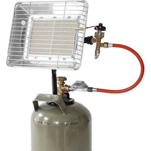 Industrial 035984F Chauffage Radiant Brasero Infrarouge De Chantier - Version France, 4200 W, Gris[Z941]