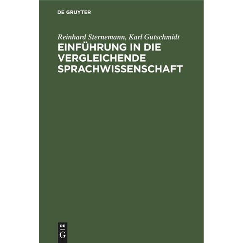 Einführung In Die Vergleichende Sprachwissenschaft
