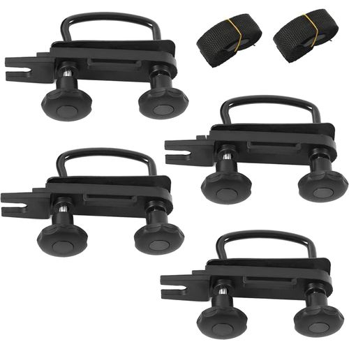 Lot De 4 Fixations De Coffre De Toit, Accessoires De Montage Universels En Forme De U Avec Écrous De Blocage Lourds, Colliers De Serrage En U Et Autres Accessoires[Auto5132045]