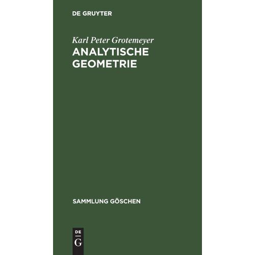 Analytische Geometrie