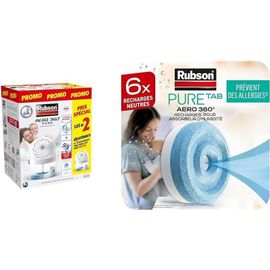 GUES-Pack Anti-Humidité Complet Aéro 360° Pure : Lot De 2 Absorbeurs D'Humidité + 8 Recharges De 450 G \U2013 Déshumidificateurs D`Air Pour Pièces Jusqu`À 20 M² \U2013 Recommandé Par L`Afpral*