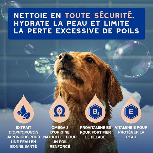 Ultra-Safe Anti-Hair Loss Shampoo For Dogs,250 Ml,Limits Excessive Hair Loss,Cleanses And Moisturizes The Skin,Leaves The Coat Soft And Radiant,Skin-Friendly 