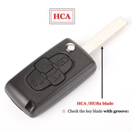 Coque De Clé De Voiture À Clapet,2/3 Boutons,Pour 207 307 308 407 607 Partner,Citroën C2 C3 C4 C5 C6 Xsara,807 - Type 4 Button Hca Ce0523-For Citroen