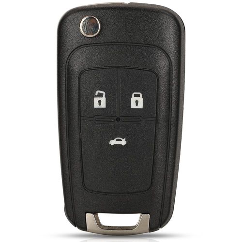 Jingyuqin-Coque De Clé De Voiture À Distance Rabattable,2,3,4/5 Boutons,Chevrolet Cruze,Epica,Lova,Camaro,Impala,Fit,Opel Buick - Type 3 Buttons Trunk-For Buick