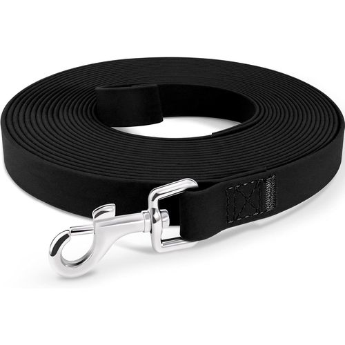 Longe Pour Chien, 5m 10m 15m 20m Laisse Chien Étanches, Laisses De Dressage Avec Poignée Pour Petit À Gros Chiens, Noir 5m