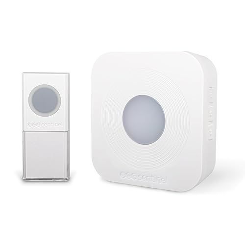 Carillon sans fil - SCS SENTINEL - 200 metres - SimplyBell - Blanc