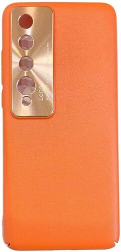 KALANKA-Compatible avec Xiaomi Redmi 10 Coque de Protection Coque Rigide en Silicone PC Antichoc Très Mince Anti-Rayures Étui pour Téléphone+1PCS Protecteur D'écran - (Orange)