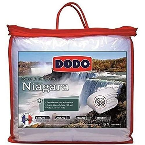 Kalanka-| Couette Tempérée Anti-Acariens 140x200 | Pour Lit 1 Personne | Couette Niagara | Douce Et Confortable| Fabriqué En France | Lavable En Machine À 40°C