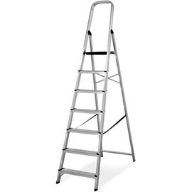 SUBZONAL-Échelle Pliable 7 marches de 8 cm de Largeur | Escabeau Antidérapant avec Poignée | Légère, Stable et Résistante | Parfaite pour Les Tâches Domestiques et l'Usage Professionnel