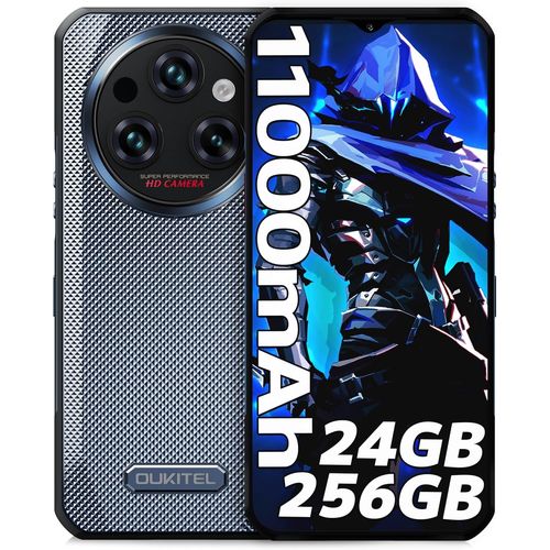 SUBZONAL-WP35S Telephone Portable Incassable, 24Go256Go/1To - 11000mAh - Android14, Écran 6.56 FHD/16MP58MP Smartphone, IP68/69K/Dual 4G SIM/NFC/Fingerprint/OTG/GPS/Telephone de Chantier, Noir