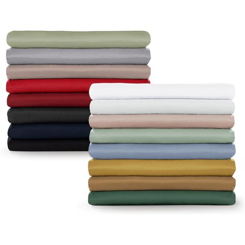 TZF-Drap Plat 2 Personnes 220x275 pour Lit 140x190/200 en Microfibre Doux - Drap 220x275 cm sans Elastique - Drap Plat 220x275 Facile à Entretenir - Draps 220x275 Doux pour la Peau en Gris Clair