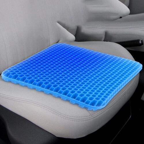 Coussin d'assise respirant en gel avec motif nid d'abeille