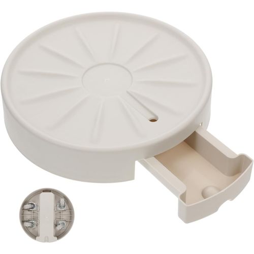 TIANYI-Pot de fleurs mobile rond blanc avec roues cachées et réservoir d'eau pour plantes d'intérieur