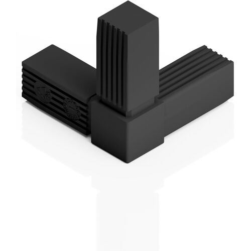KALANKA-Connecteur de tuyau pour tubes carrés 25 x 25 x 1,5 mm (raccord de tuyau 3 dimensions, 1 pièce)