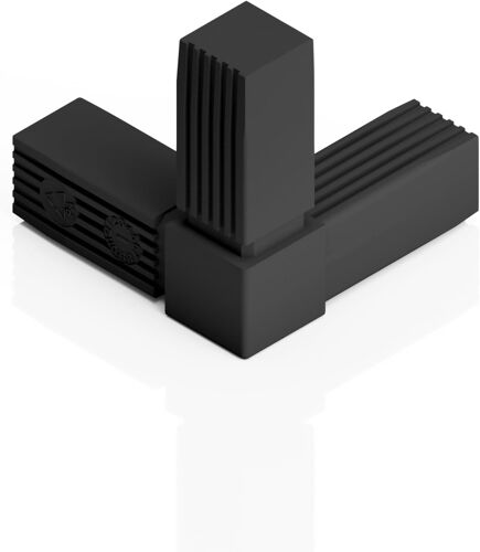 KALANKA-Connecteur de tuyau pour tubes carrés 25 x 25 x 1,5 mm (raccord de tuyau 3 dimensions, 1 pièce)