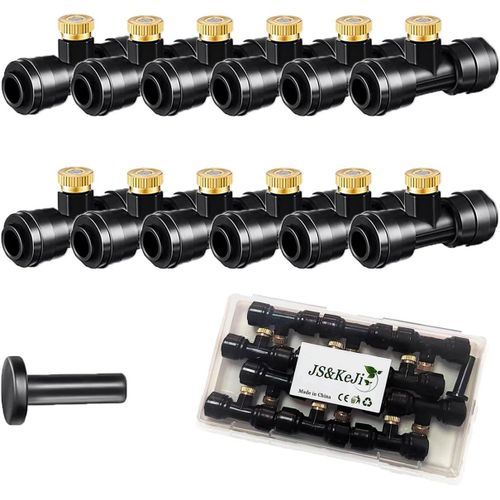 TIANYI-12 Buses de Brumisation Arrosage pour Tuyaux d'eau de 4/7 mm de Large Brumisateur pour Jardin Terrasse de Refroidissement Extérieur