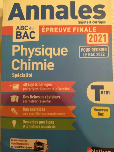 Annales Spécialité Physique-Chimie- Abc Du Bac -2021