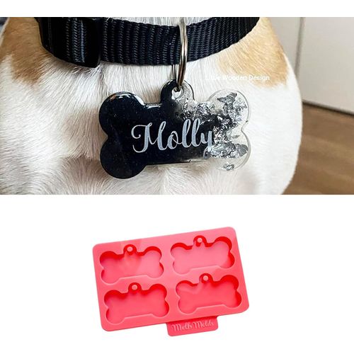 Tianyi-Moule En Silicone Pour Médaille D'identification En Forme D'os De Chien - Grande Taille - Créez Des Médailles D'identification Personnalisées Et Des Porte-Clés Pour Les Mamans De Chiens