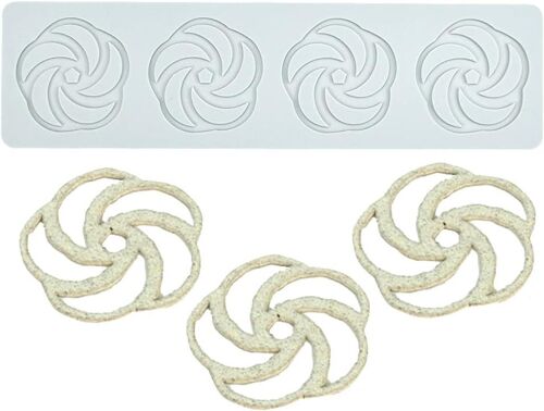 Kalanka-Moule En Silicone Creux En Forme De Spirale, Tapis Dentelle 3d Pour Décoration De Cupcakes, Sucre, Loisirs Créatifs, Desserts, Cuisine Moléculaire