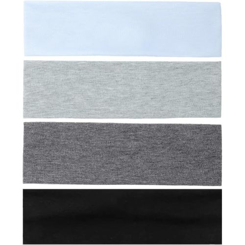 Bandeau Cheveux Femme, 4 Pc Bandeaux De Yoga, Bandeaux De Sport Élastique, Bandeaux De Course Accessoires De Cheveux D'entraînement Sportif