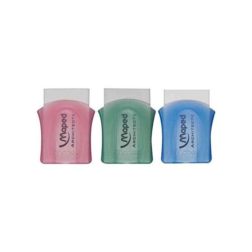 Maped Lot De 3 Gommes En Plastique Architecte, Blanc