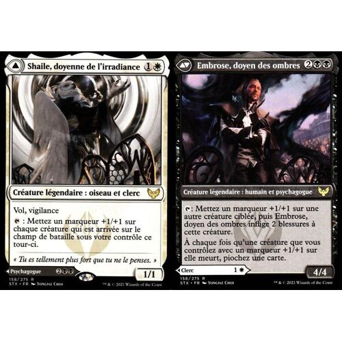 Shaile Doyenne De L'irradiance / Embrose Doyen Des Ombres- Mtg - Strixhaven - R - Recto/Verso - 158/275
