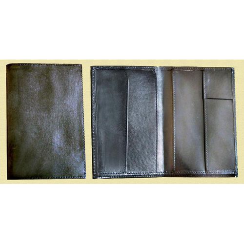 PORTE FEUILLE Homme en cuir noir