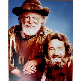 Rare Lot 4 Photos 25x20 Série Tv La Légende D Adams Et De L Ours Benjamin Dan Haggerty Denver Pyle (1976)