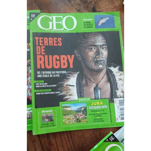 Lot De 3 Geo 497(Irlande Et Antarctique,)532(Brésil Et Jordanie)535(Terres De Rugby Et Birmanie)