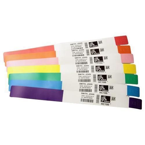 Zebra Z-Band Fun - Violet - 25.4 x 254 mm 2100 étiquette(s) (6 rouleau(x) x 350 Étiquettes pour bracelet - pour Zebra GX420; GK Series GK420; G-Series GC420; GX Series GX420, GX430; LP 28XX; TLP...