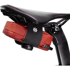 Apt-Falcon Magnetic Bike Saddle Bag - 0.69l | 6"" X 3.5"" X 2"" | Design Minimaliste En Brique, Fixation Rapide Avec Boucle Magnétique | Sac De Selle Pour Vélo Sur Route (Rouge, Grand)