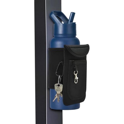 Apt-Housse Bouteille D'eau Gym - Porte-Téléphone Portable Gym - Aimant Rack Musculation - Brassard Mobile Running - Poche Pour Straps Gym Et Mobile - Bouteille D'eau 1 Litre 1,5 Litres