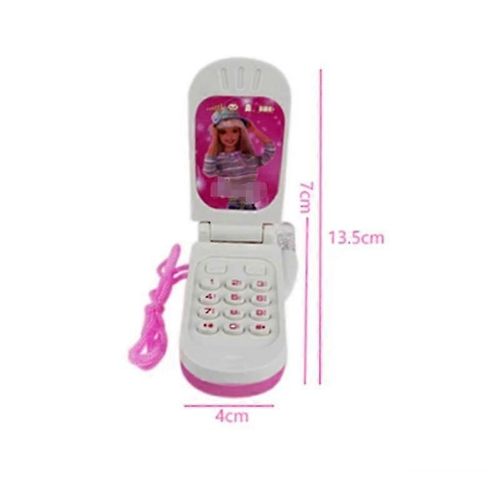 Nostalgie Classique Flip Cover Enfants Musique Électronique Luminescent Téléphone Portable Jouet Interactif Parent-Enfant Cadeau de Vacances