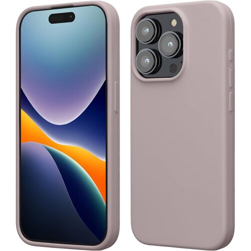 Coque pour iPhone 15 Pro Coque - Housse de téléphone Fine en Silicone avec Surface Douce et Anti-Choc - Nuage Violet