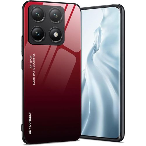 Coque Xiaomi 14t Pro 5g ¿ Dos En Verre Trempé 9h Anti-Rayures Et Anti-Empreintes, Pare-Chocs Tpu Silicone Souple, Bords Surélevés Pour Protection Intégrale