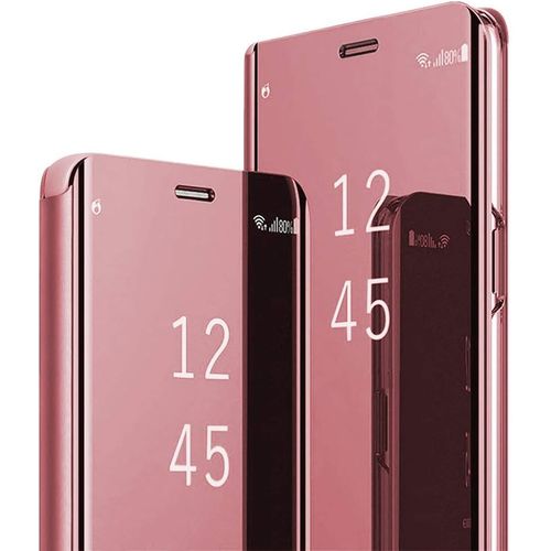 Coque Folio Rabat Miroir Pour Samsung Galaxy S24 Couleur Rose Little Boutik©