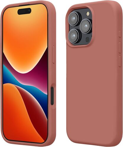 Housse Compatible avec Apple iPhone 16 Pro Coque - Housse de téléphone Protection Souple en TPU Silicone - Rose d'hiver