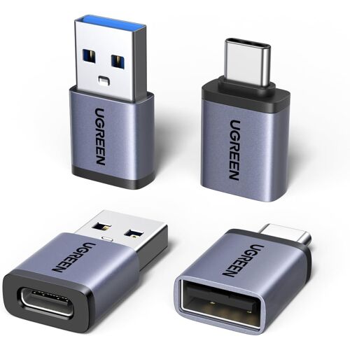 SUBZONAL-Adaptateur USB C vers USB A OTG 10Gbps Lot de 4 Adaptateur Type A vers Type C Charge Rapide Data Sync Compatible avec iPhone 17 Pro Max Air MacBook Air iPad Galaxy S25